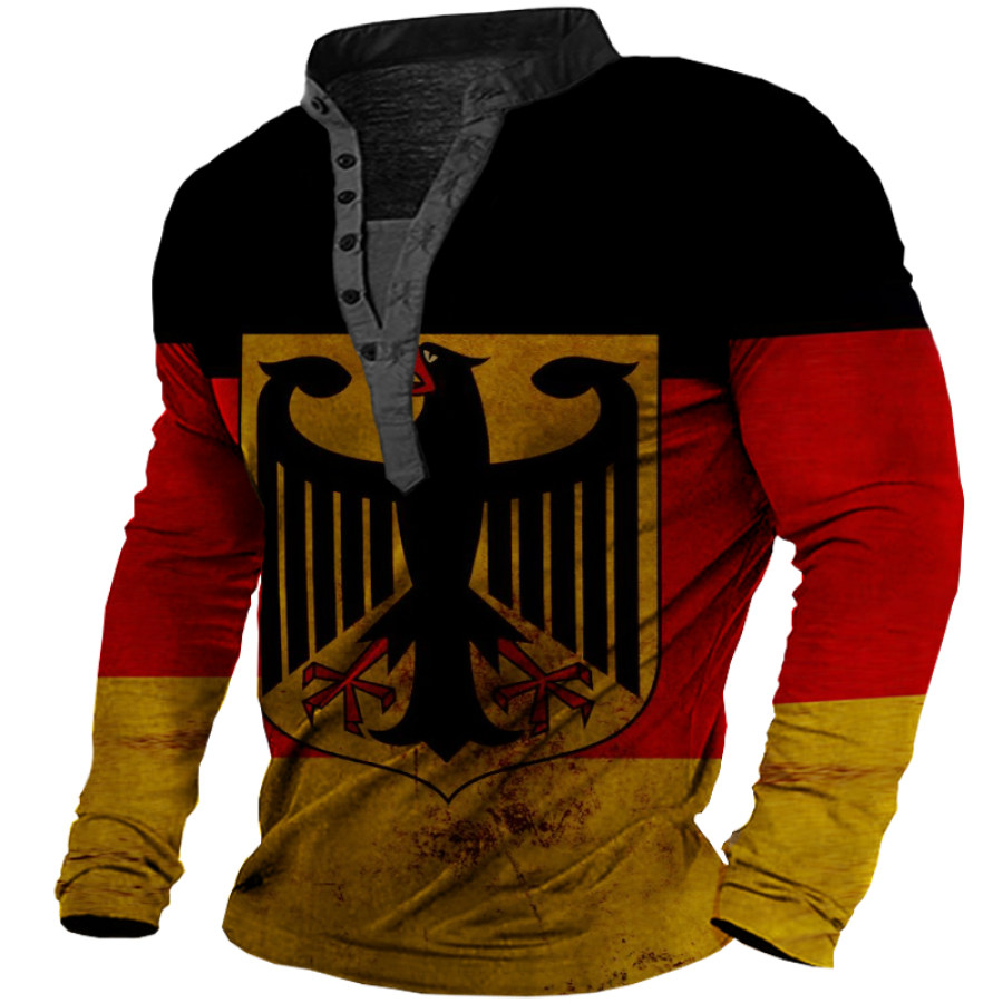 

Men's Vintage German Flag Long Sleeve T-Shirt