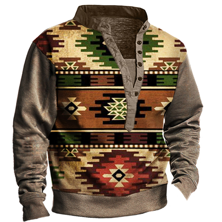 

Men's Ethnic Retro Long Sleeve Sweater