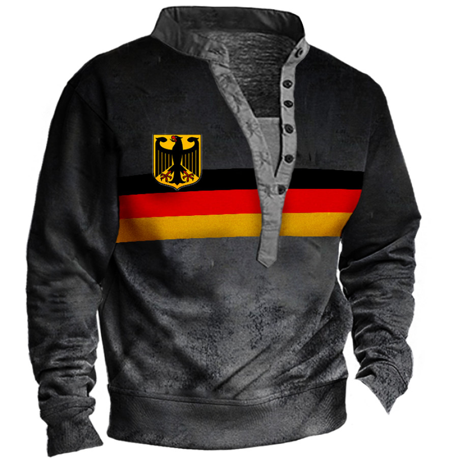

Men's Vintage German Flag Long Sleeve Sweatshirt