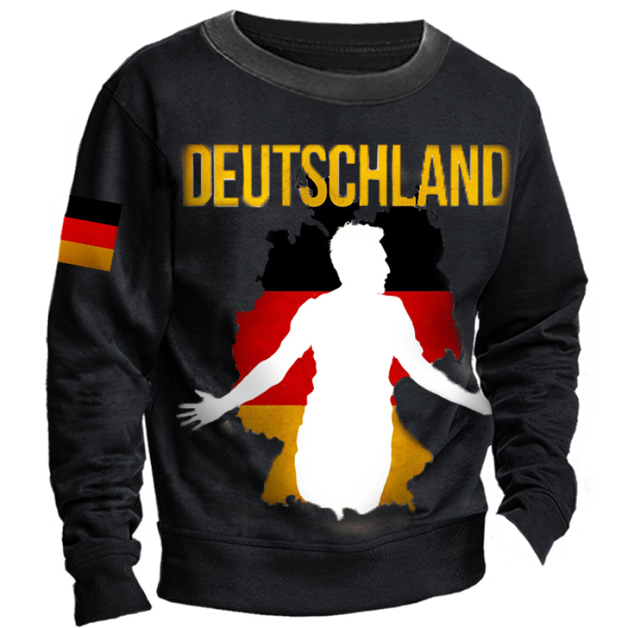 

Men's Casual German Football Fan Long Sleeve Sweatshirt