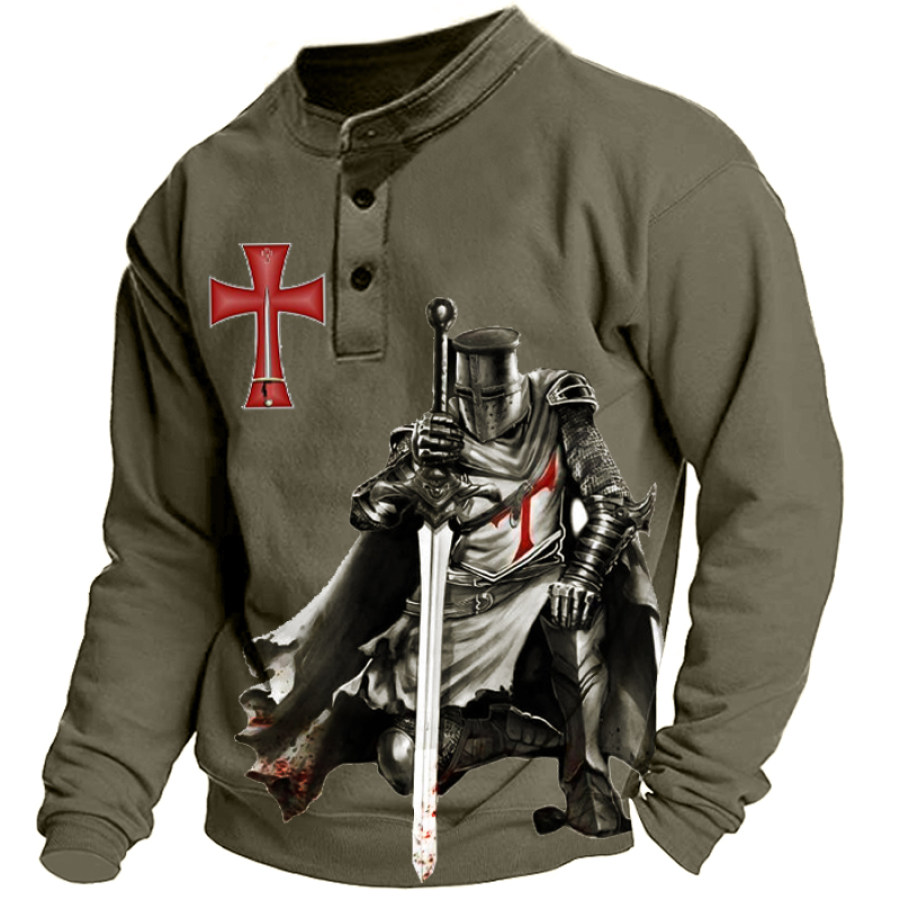

Men's Templar Faith Henry Collar Sweatshirt