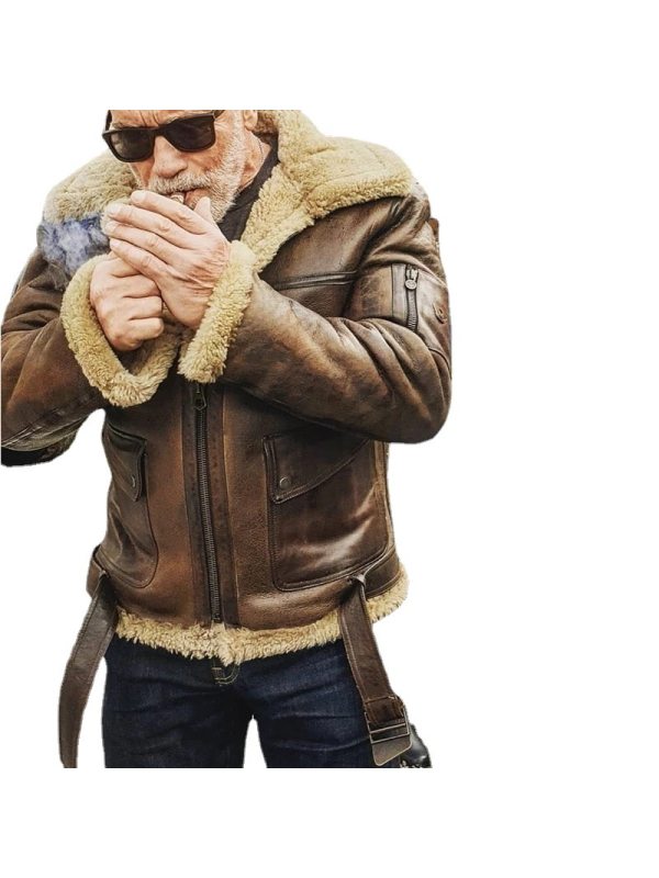 Men's Winter Fleece Warm Windproof Zipper Motorcycle Faux Leather Jacket