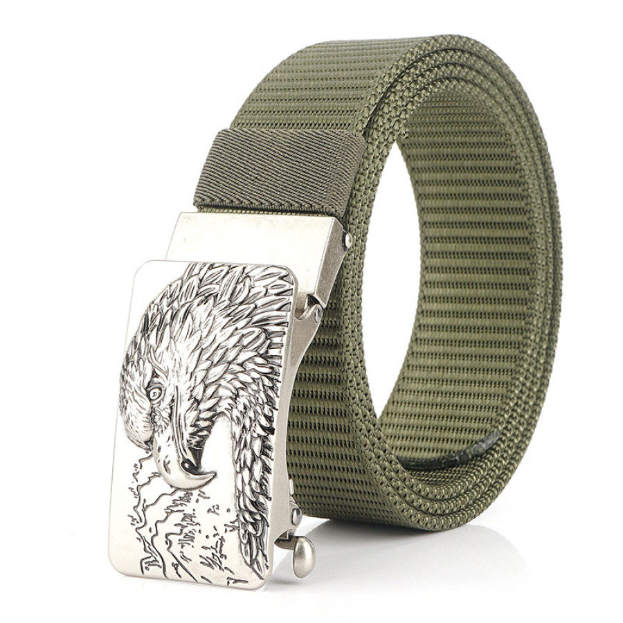 

Men's Vintage Casual Automatic Buckle Canvas Belt