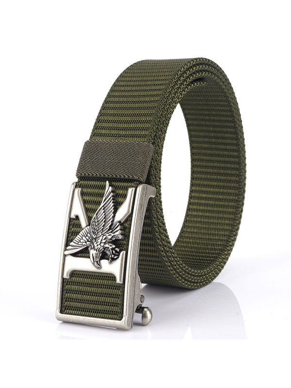 Men's Outdoor Leisure Automatic Buckle Nylon Tactical Belt