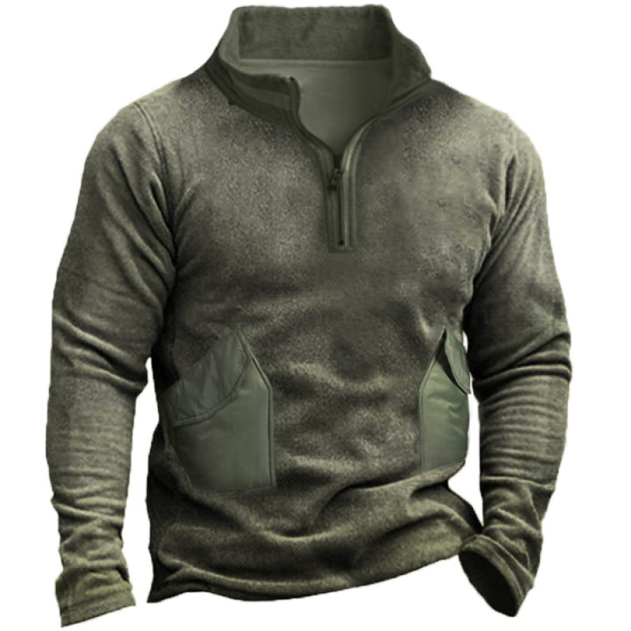 

Men's Vintage Distressed Long Sleeve Sweatshirt