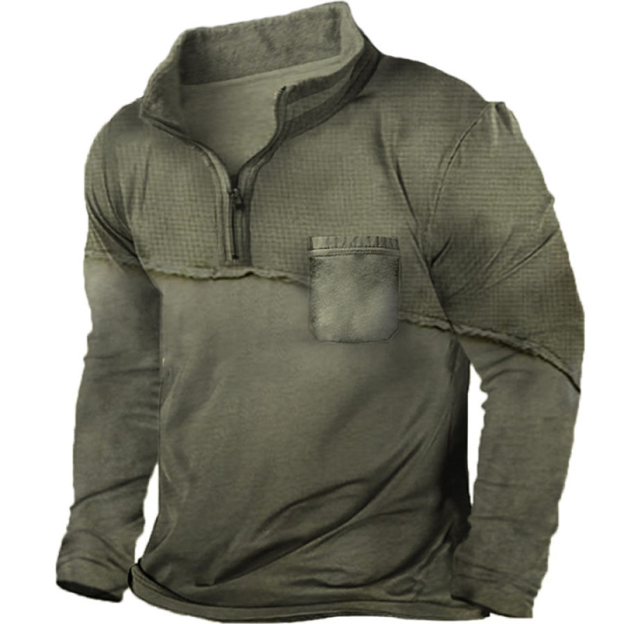 

Men's Vintage Distressed Long Sleeve T-Shirt