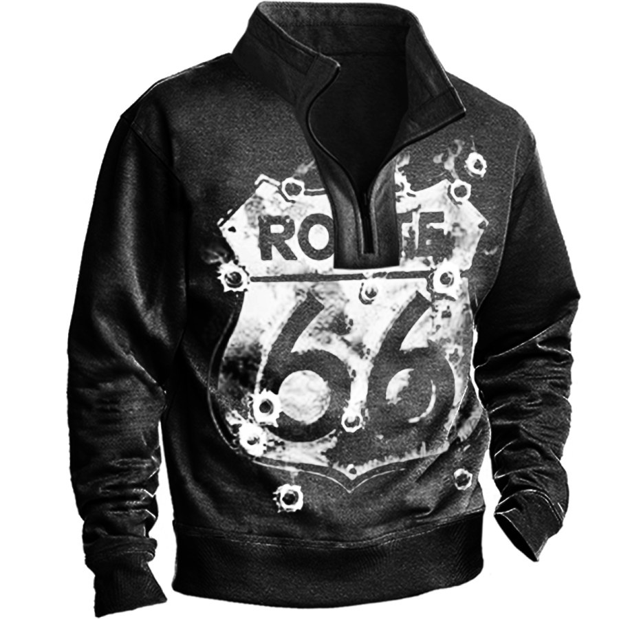 

Men's Vintage Route 66 Long Sleeve Sweatshirt