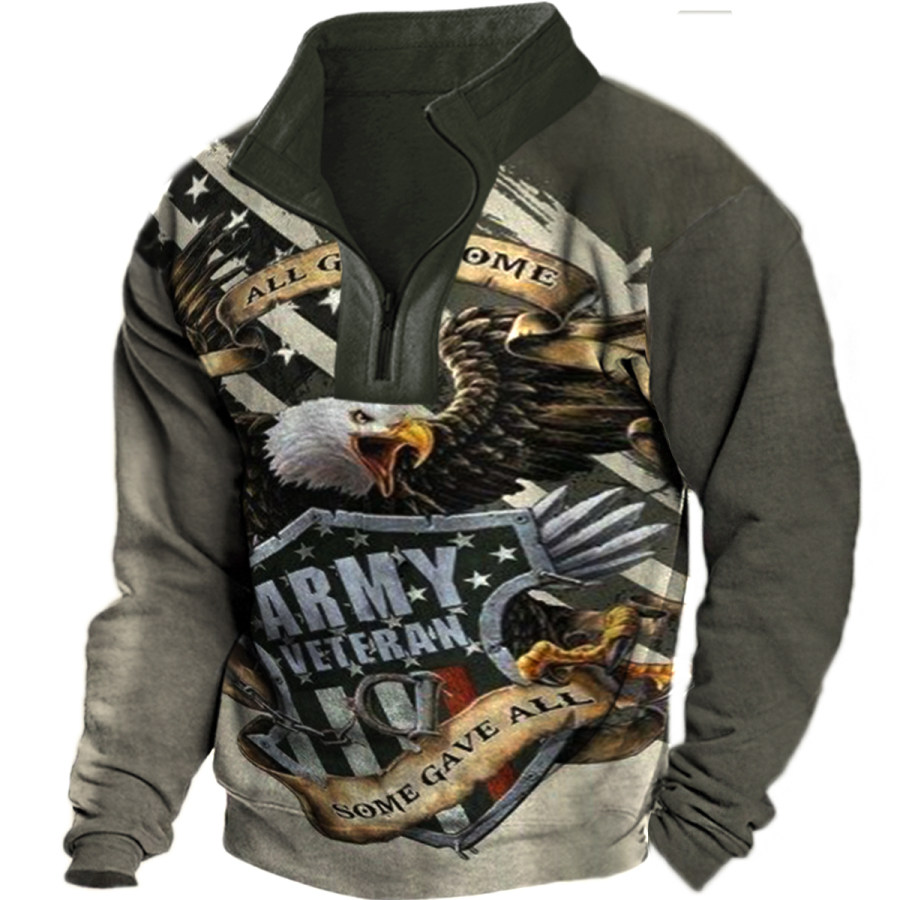 

Men's Vintage American Eagle Long-sleeved Sweatshirt