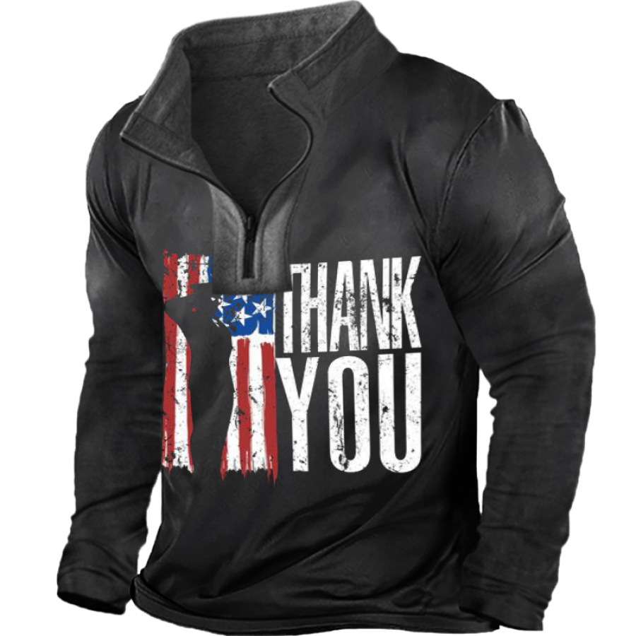 

Men's Vintage Veteran Thank You Long Sleeve T-Shirt