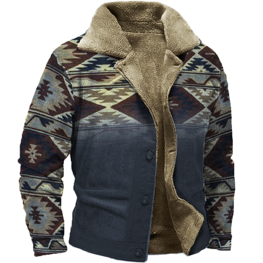 

Men's Vintage Fleece Long Sleeve Jacket