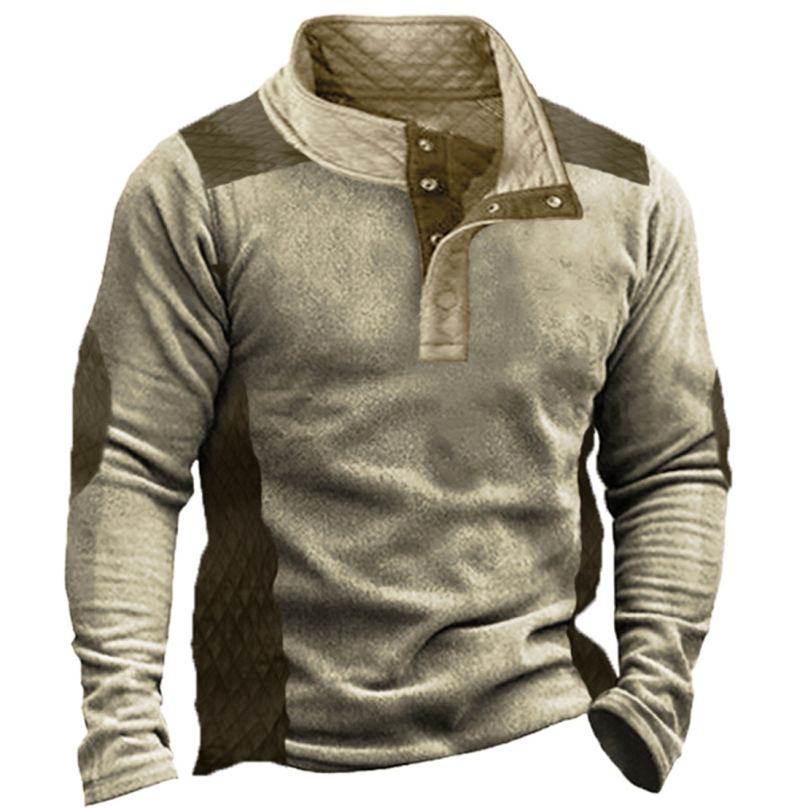 

Men's Retro Long Sleeve Sweatshirt