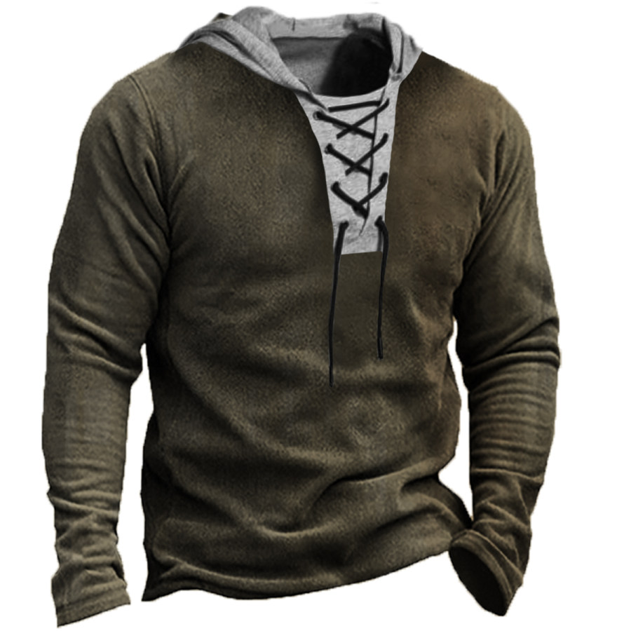 

Men's Retro Casual Long Sleeve Sweatshirt