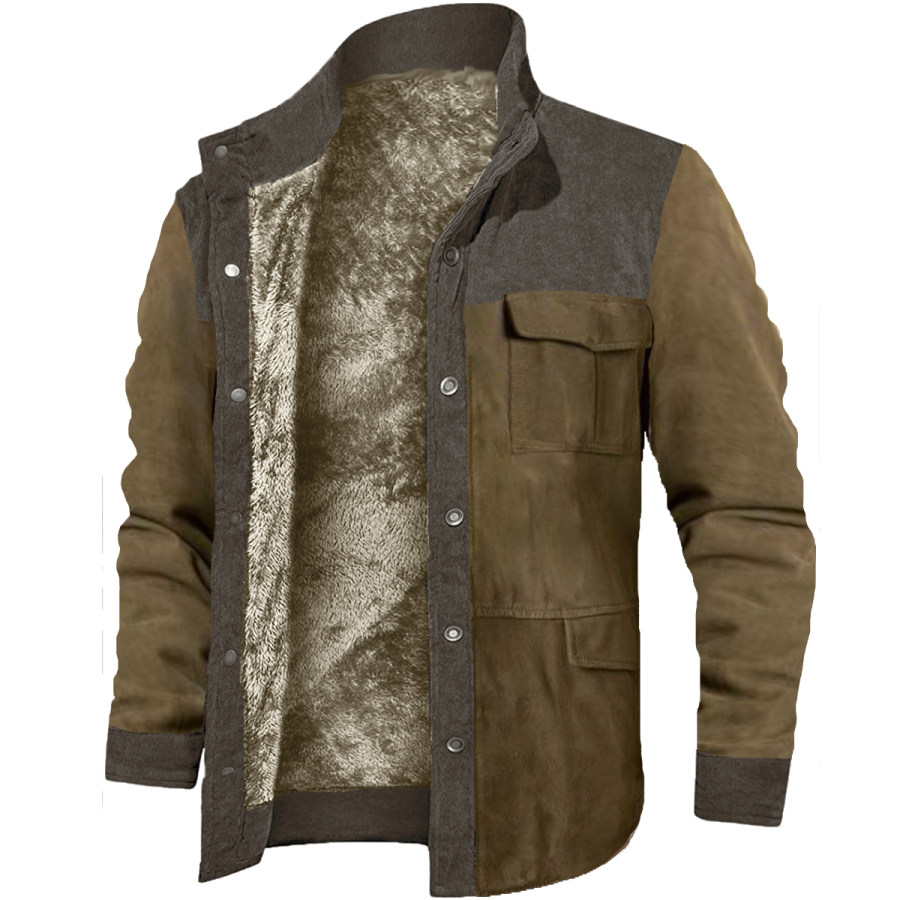 

Men's Vintage Fleece Long Sleeve Jacket