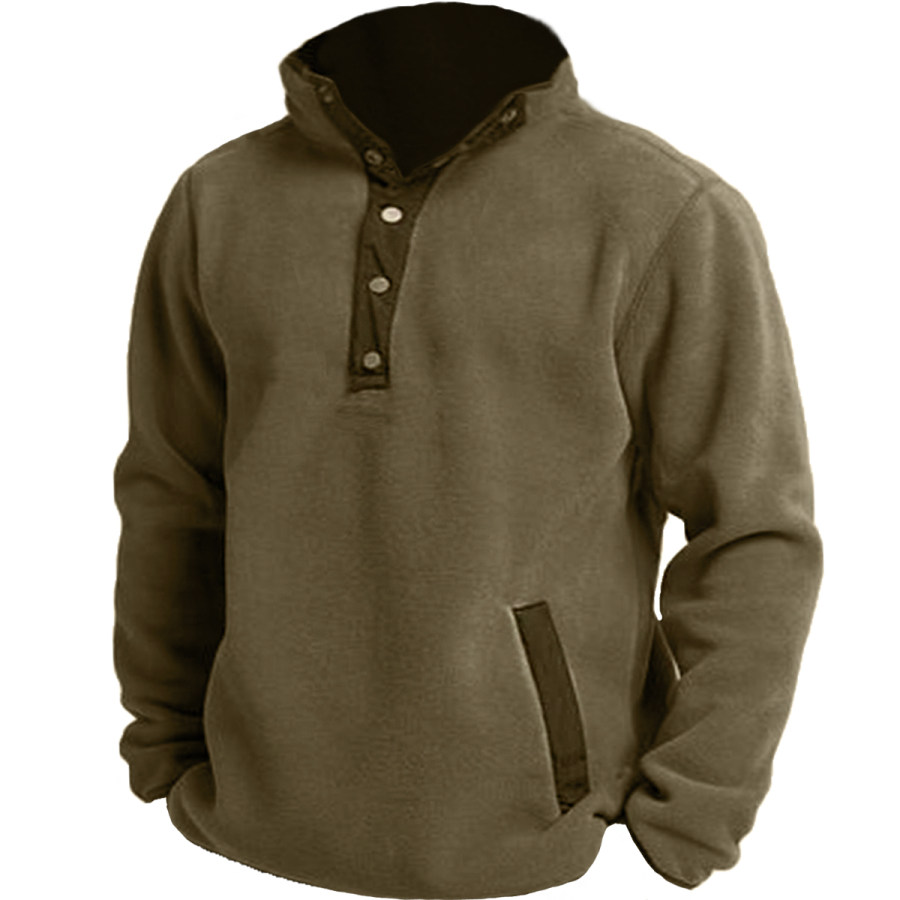 

Men's Retro Long Sleeve Sweatshirt