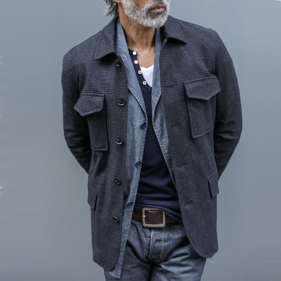 

Men's Vintage British Style Casual Jacket