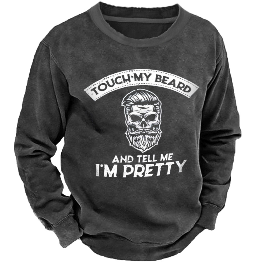 

Men's Vintage BEARD Long Sleeve Sweatshirt