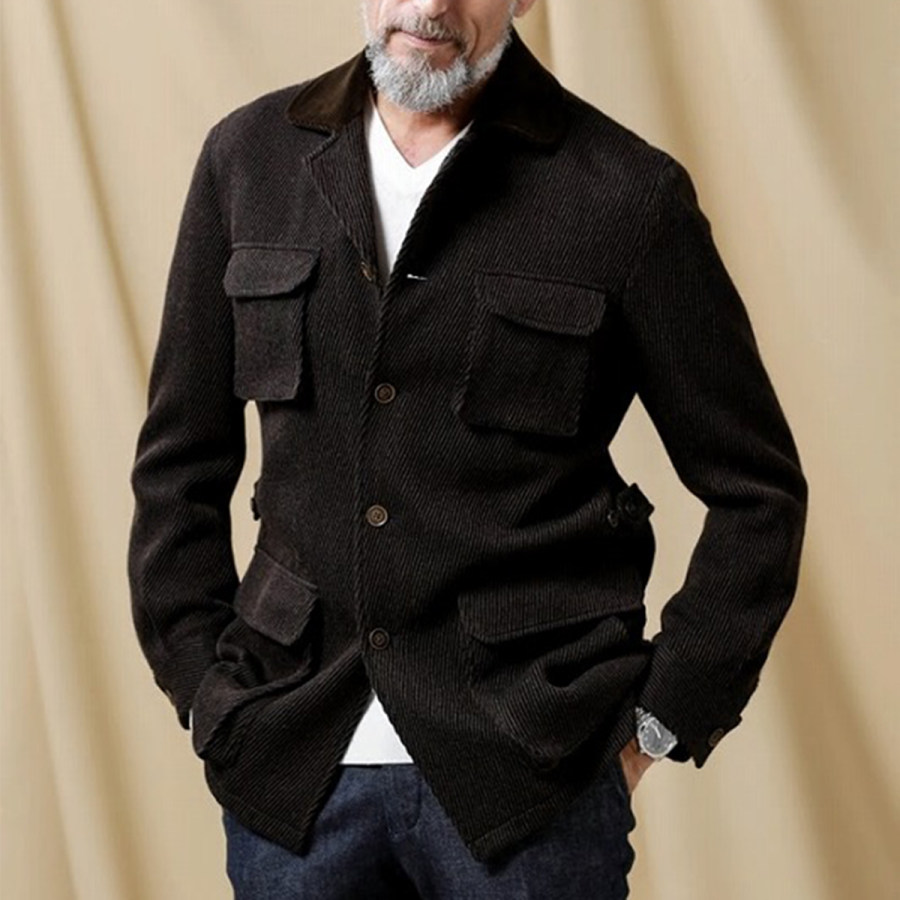 

Men's Retro Suit Long Sleeve Jacket