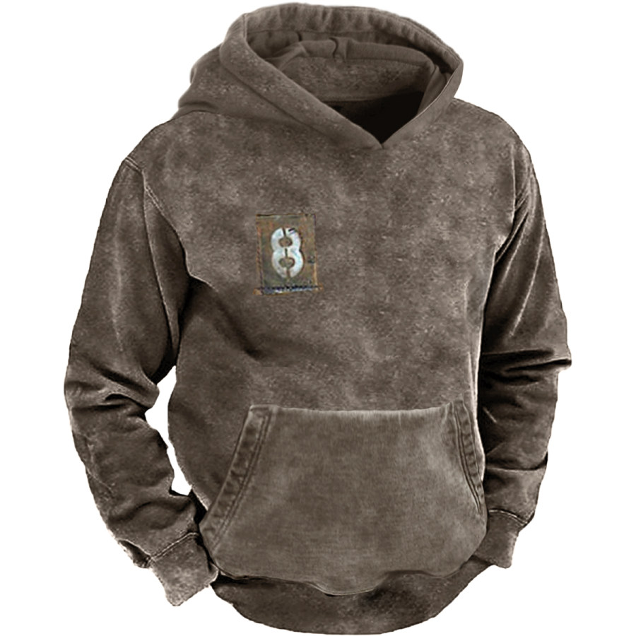 

Men's Retro Size 8 Hooded Long Sleeve Sweater