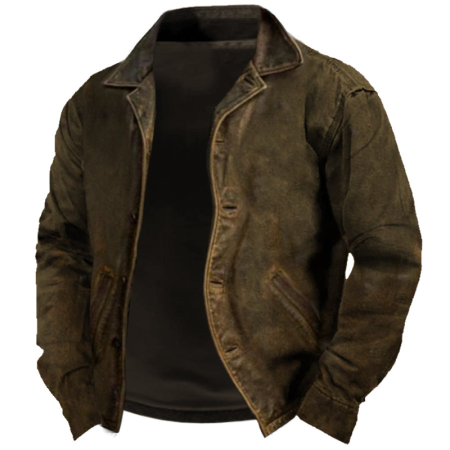 

Men's Vintage Outdoor Training Pocket Tactical Jacket