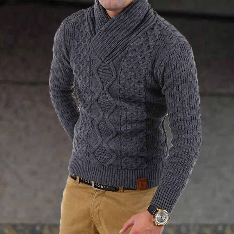 

Men's Slim Casual Plain Sweater