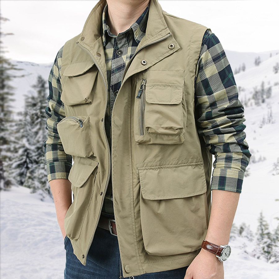 

Men's Retro Outdoor Tooling Fleece Vest