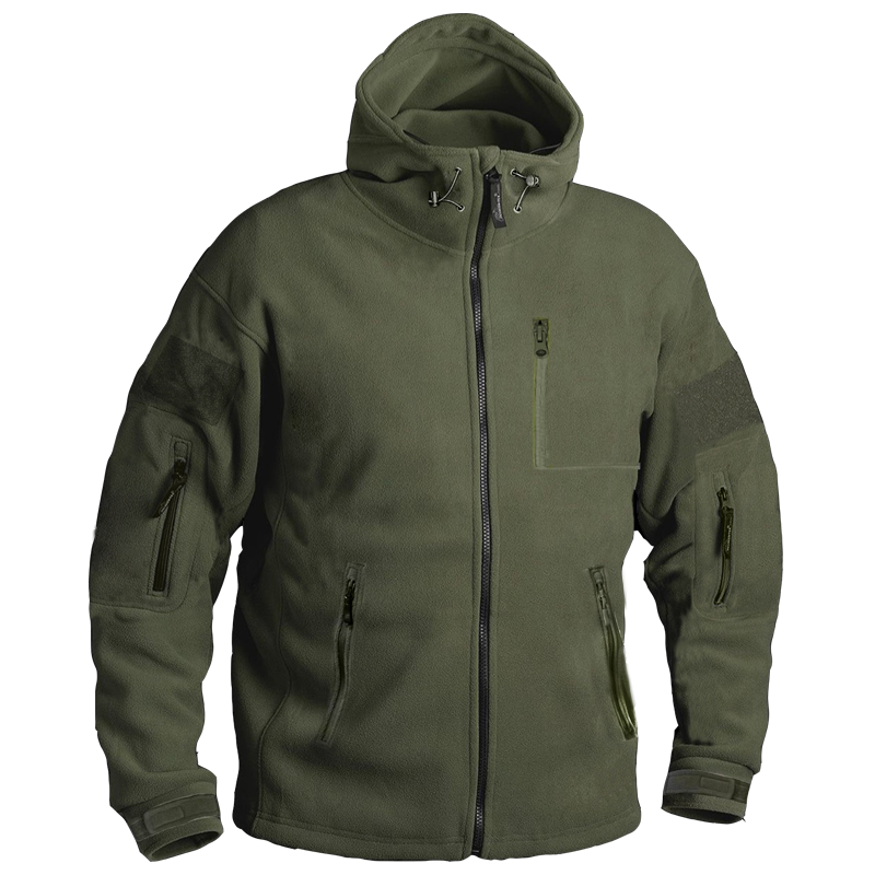 Men's Multi-pocket Tactical Bearskin Fleece Jacket - Cotosen.com