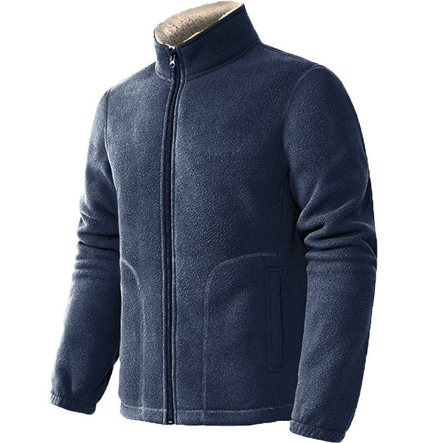 

Men's Vintage Warm Fleece Outdoor Long Sleeve Jacket