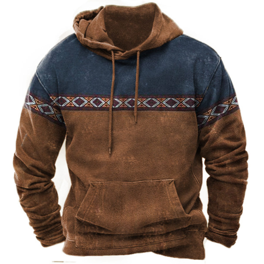 

Sudadera Con Capucha Vintage Azteca Para Hombre