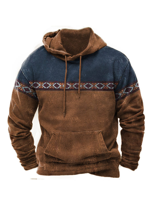 Men's Aztec Vintage Hoodie