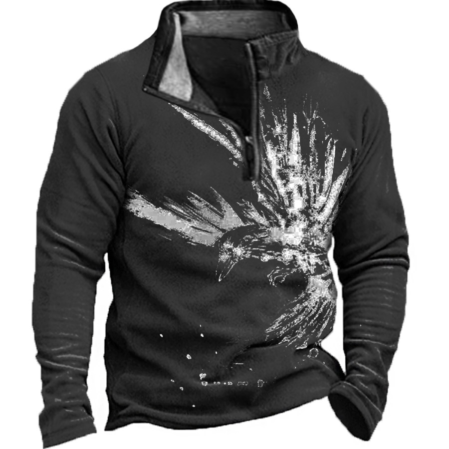 

Men's Vintage Eagle Long Sleeve Sweatshirt