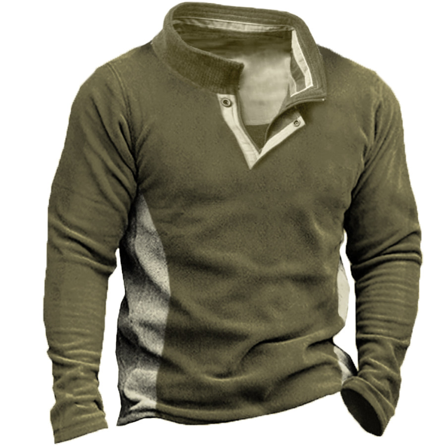 

Men's Retro Casual Long Sleeve Sweatshirt