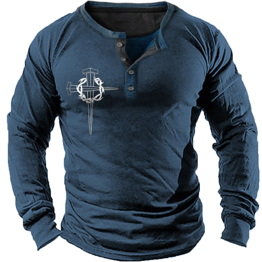 

Men's Vintage Cross Long Sleeve T-Shirt