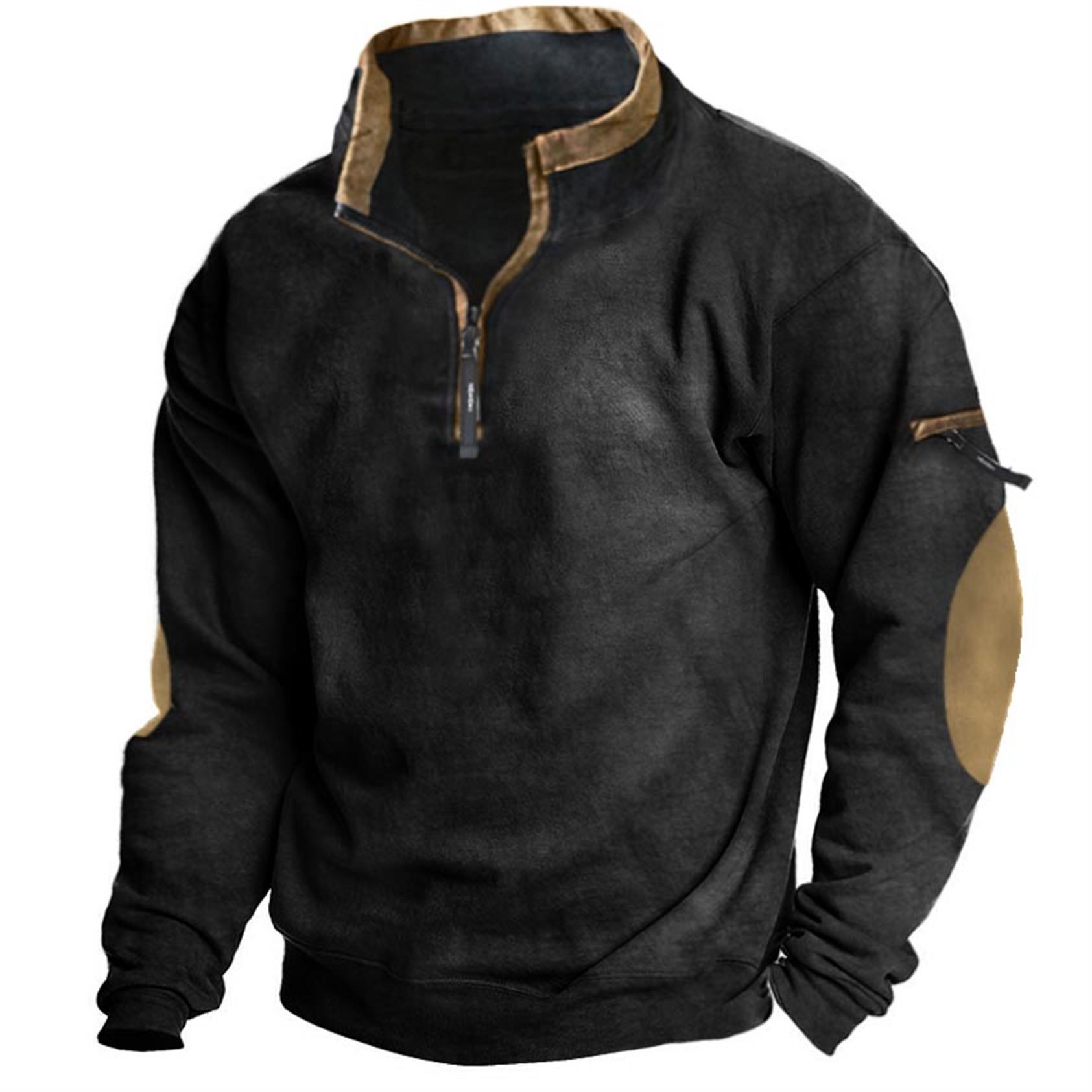 Men's Outdoor Tactical Quarter Chic Zip Sweatshirt
