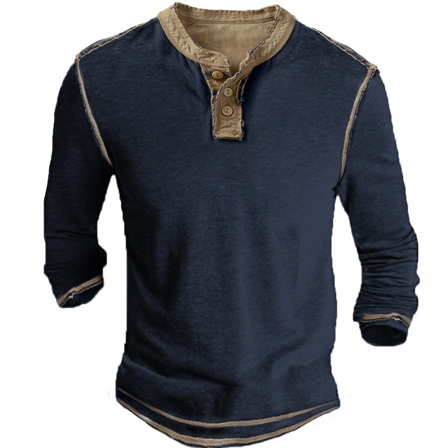 

Men's Vintage Distressed Long Sleeve T-Shirt