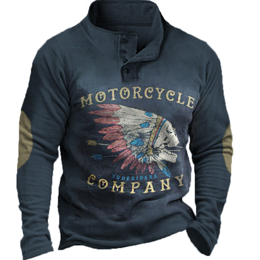 

Men's Vintage Distressed Aboriginal Long Sleeve Sweatshirt