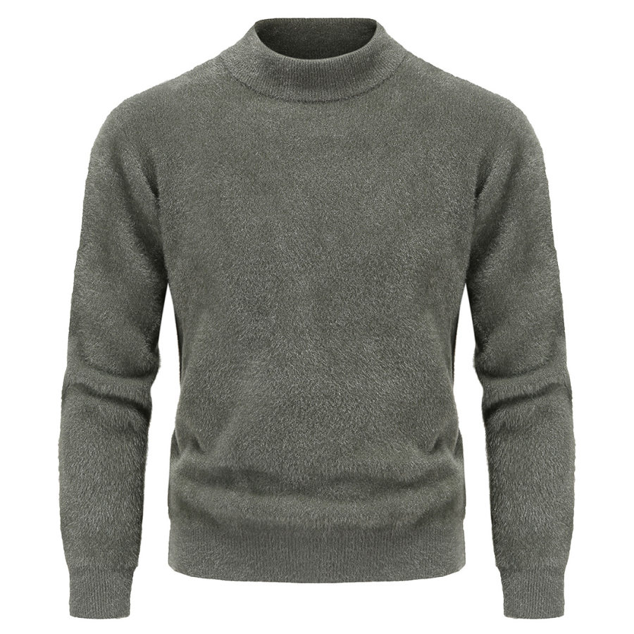 

Men's Retro Thick Long Sleeve Casual Crew Neck Sweater