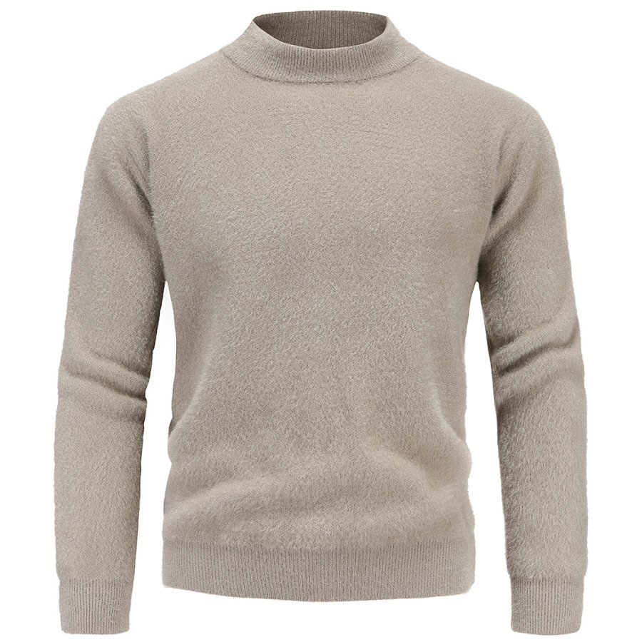 

Men's Retro Thick Long Sleeve Casual Crew Neck Sweater