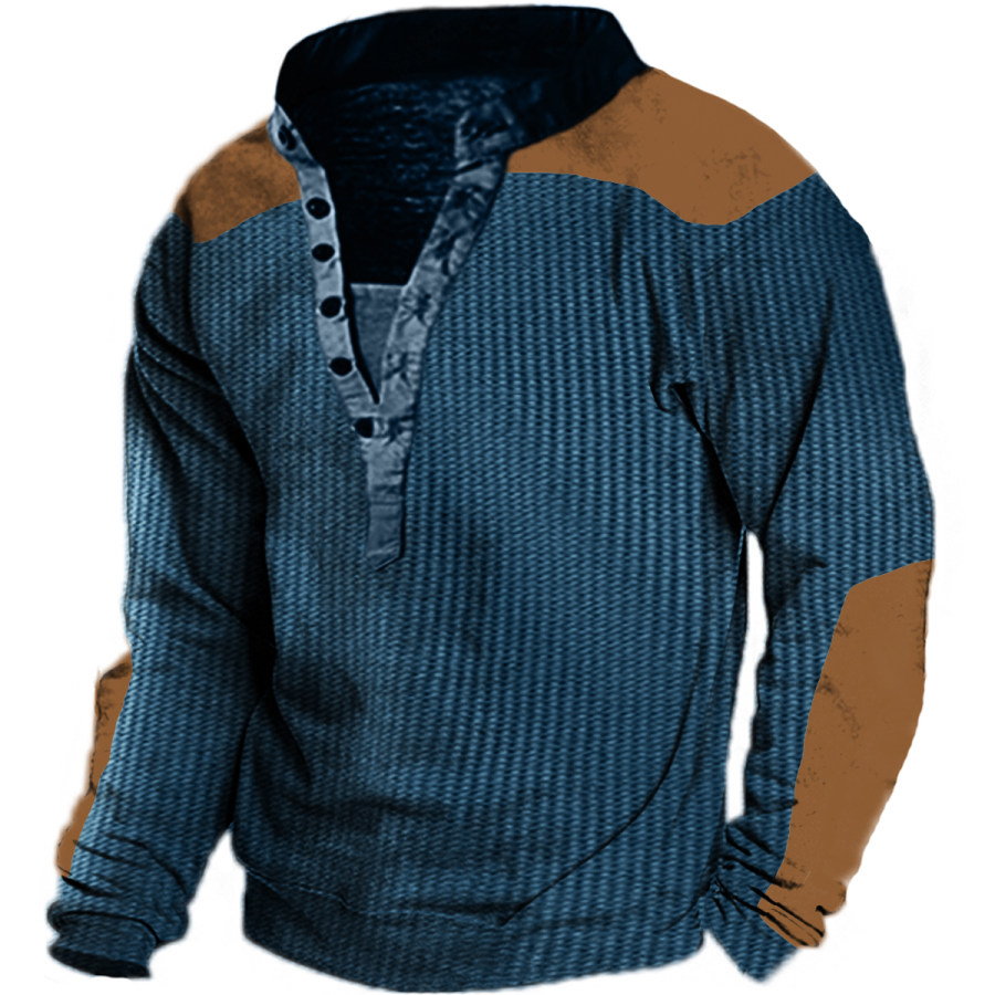 

Men's Vintage Waffle Long Sleeve Sweatshirt