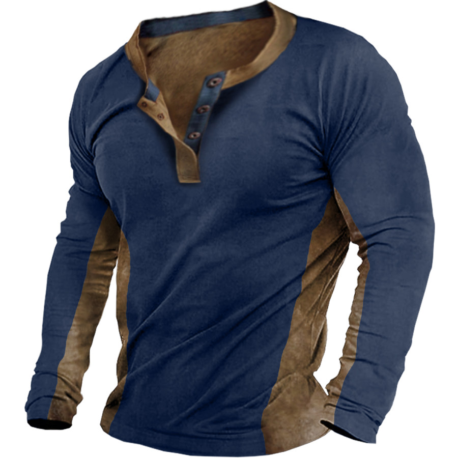 

Men's Vintage Distressed Long Sleeve T-Shirt