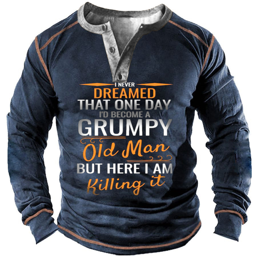 

Men's Vintage OLD MAN Long Sleeve T-Shirt