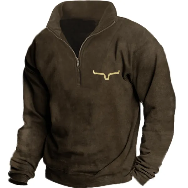 Men's Vintage Yellowstone Long Sleeve Sweatshirt - Blaroken.com 