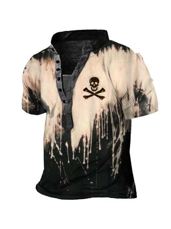 Men's Vintage Skull Short Sleeve T-Shirt