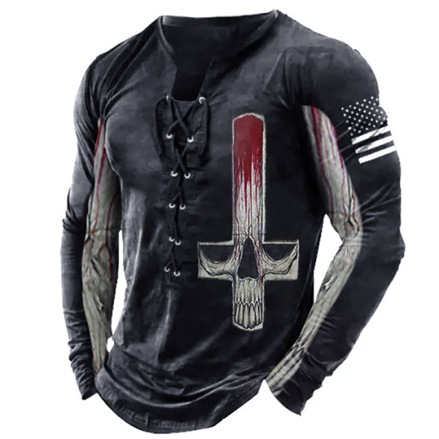 

Men's Vintage Cross Long Sleeve T-Shirt