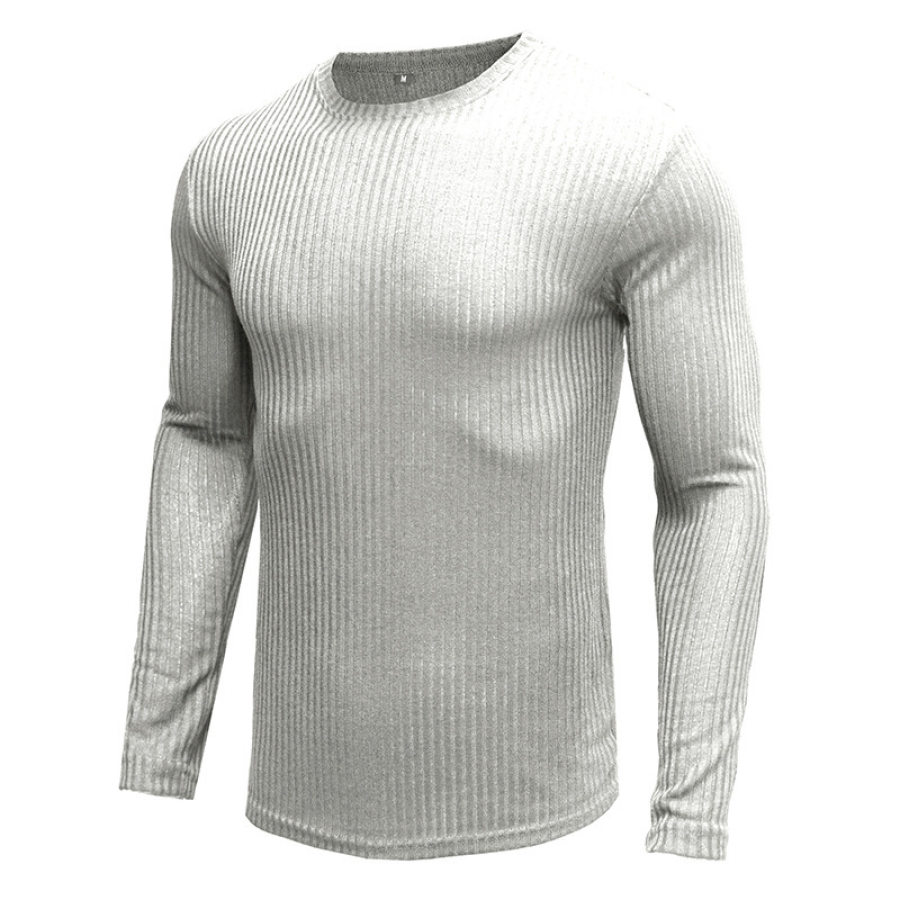 

Men's Vintage Round Neck Long Sleeve T-Shirt