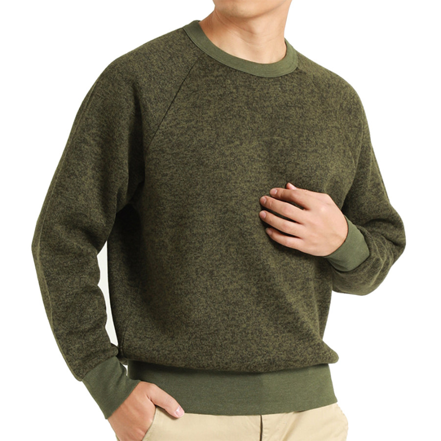 

Men's Vintage Fleece Crew Neck Casual Sweatshirt