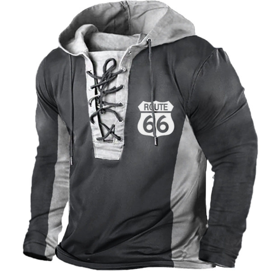 

Men's Vintage Route 66 Hooded Sweatshirt