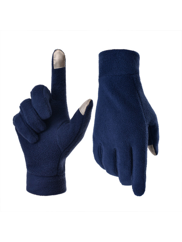 Men's Outdoor Cold Warm Fleece Gloves