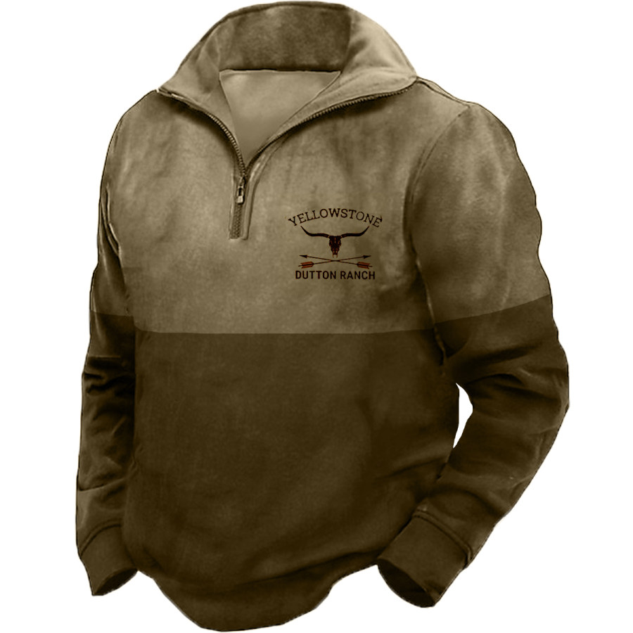 

Men's Vintage Yellowstone Long Sleeve Sweatshirt