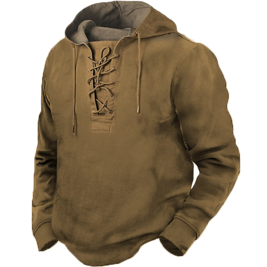 

Men's Vintage Casual Hooded Sweatshirt