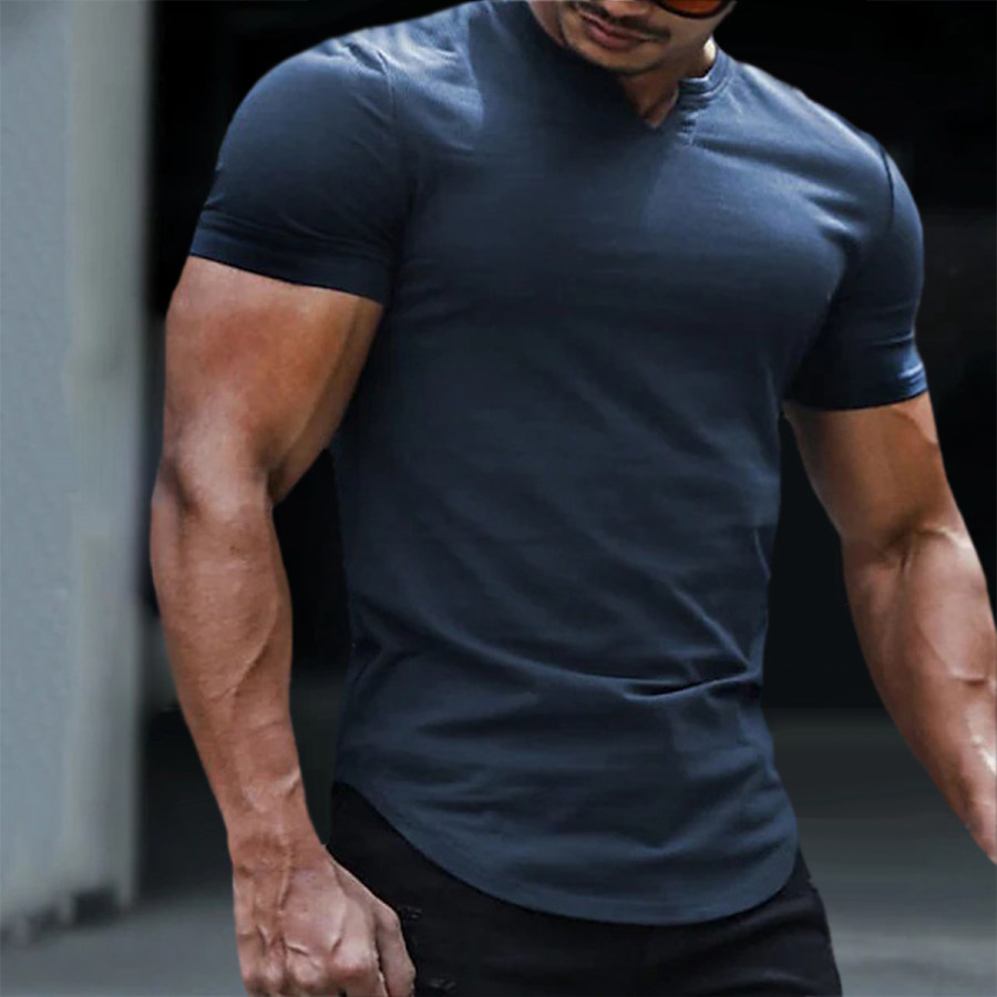 

Men's Retro Casual Sports Short Sleeve T-Shirt